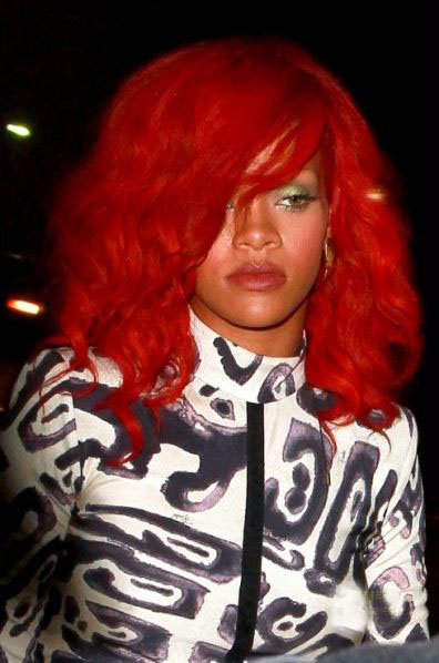 nicki minaj red hair. Rihanna and Nicki Minaj bring 